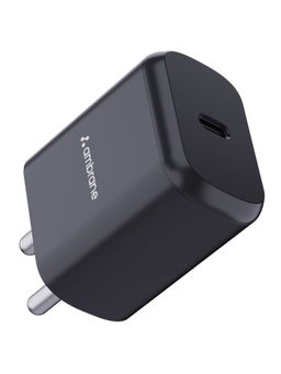 Ambrane - Raap M20 20W Type C Charger/Adapter, PD Technology Fast Charging Black